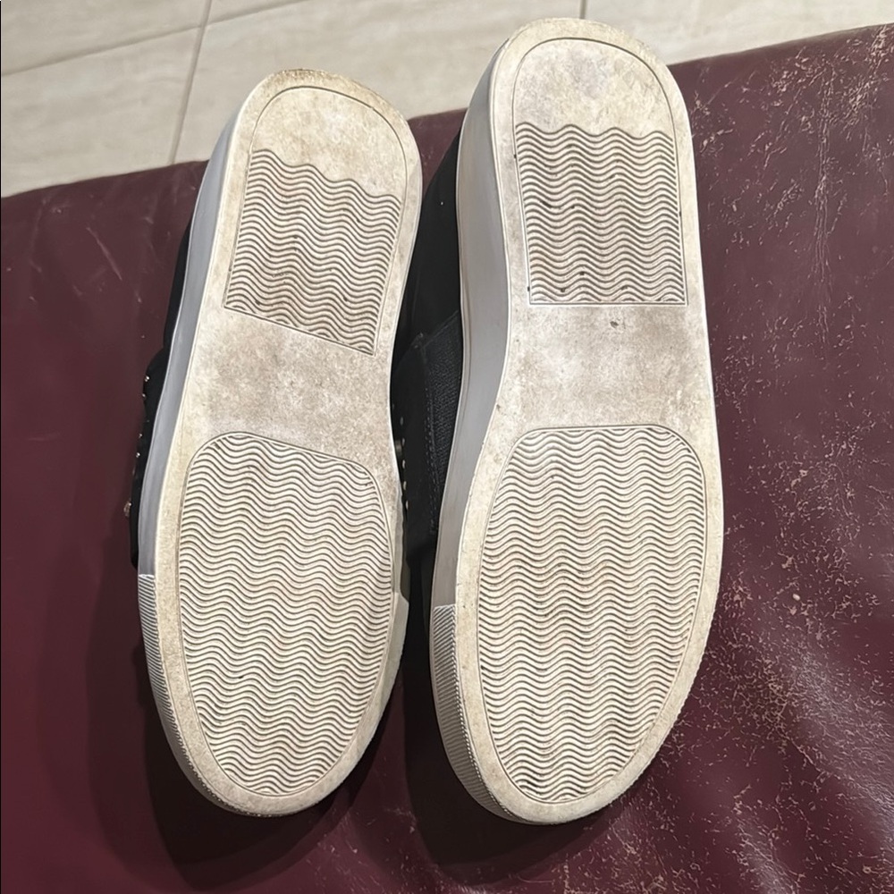 Steve Madden Black Studded Slip On Sneakers - Picture 4 of 5
